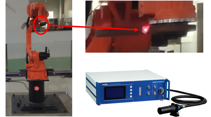 光纖紅外激光測(cè)振儀機(jī)械手臂仰振測(cè)試應(yīng)用