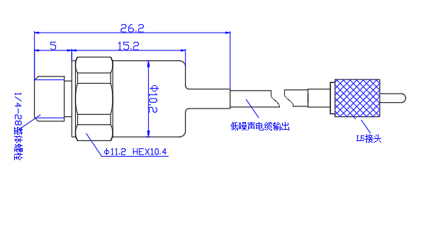 10萬(wàn)G高g值沖擊型國(guó)產(chǎn)加速度傳感器HX-190S
